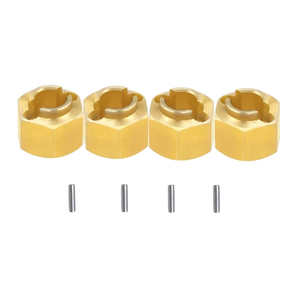 

RCGOFOLLOW 1/18 Wheel Hex Mount RC Upgrade Parts Brass Strong Adapter For 1/18 RC Crawler Traxxas GRC TRX-4M Bronco Spare Parts