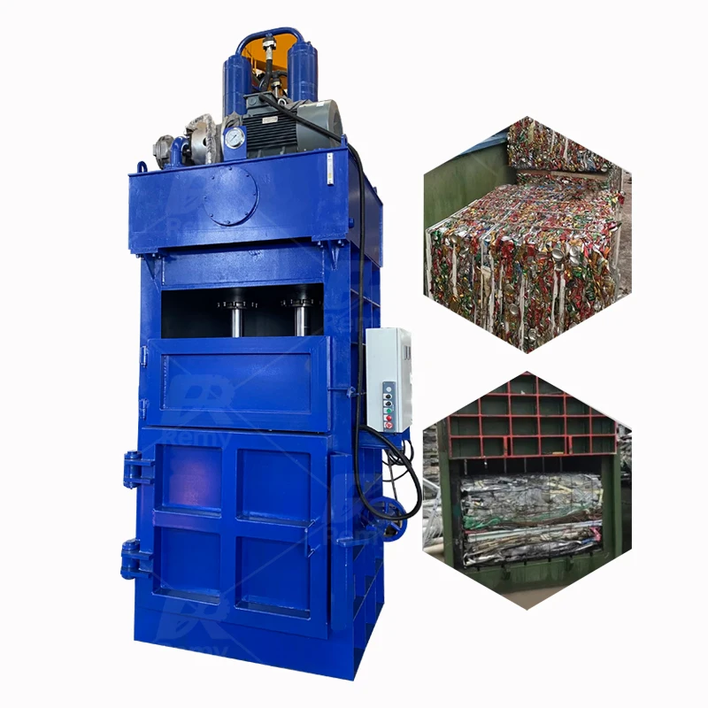 New Design Vertical Hydraulic Waste Cotton Textile Cloth Cardboard Baler Carton Aluminium Can Bailing Press Recycling Machine