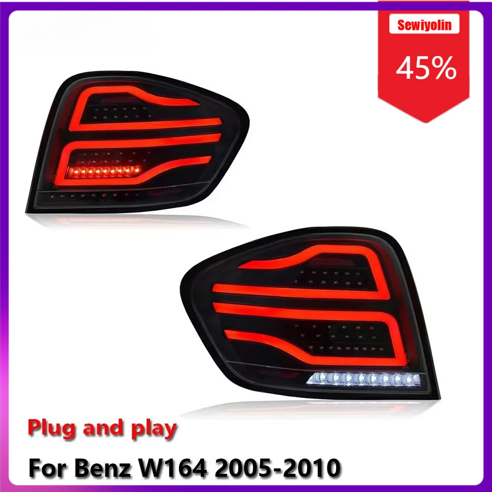 

Sewiyolin Car LED Lamp Tail Light Assemblies For Benz W164 2005-2010 Auto Fog DRL Brake Turn Signal Lamp Plug and Play