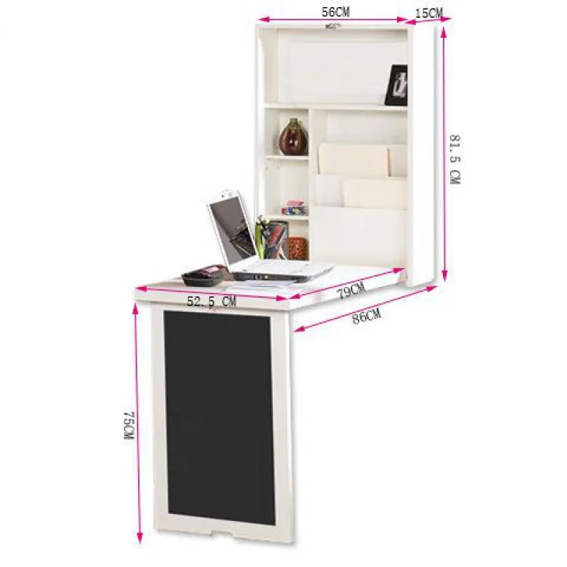 Wall hanging wall folding dining table wall invisible desk small apartment home learning computer desk