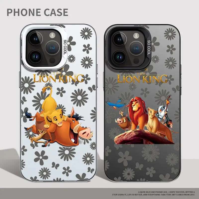 Telefoonhoesjes Voor Apple Iphone 14 Pro Max Case 15pro 16 13 Funda Iphone 11pro 14Plus 12pro Soft Cover Forest The King Lion Simbas