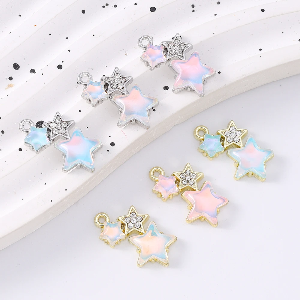 

5pcs Fashion Enamel Castle Charms Pendants for Jewelry Making Necklace Earrings Bracelet DIY Handmade Accessories Supplies