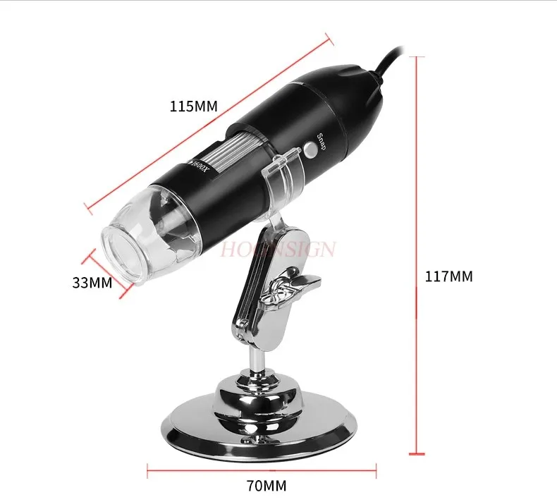 Digital microscope high-definition 1600x beauty salon detection of skin follicles Outdoor exploration of children and students