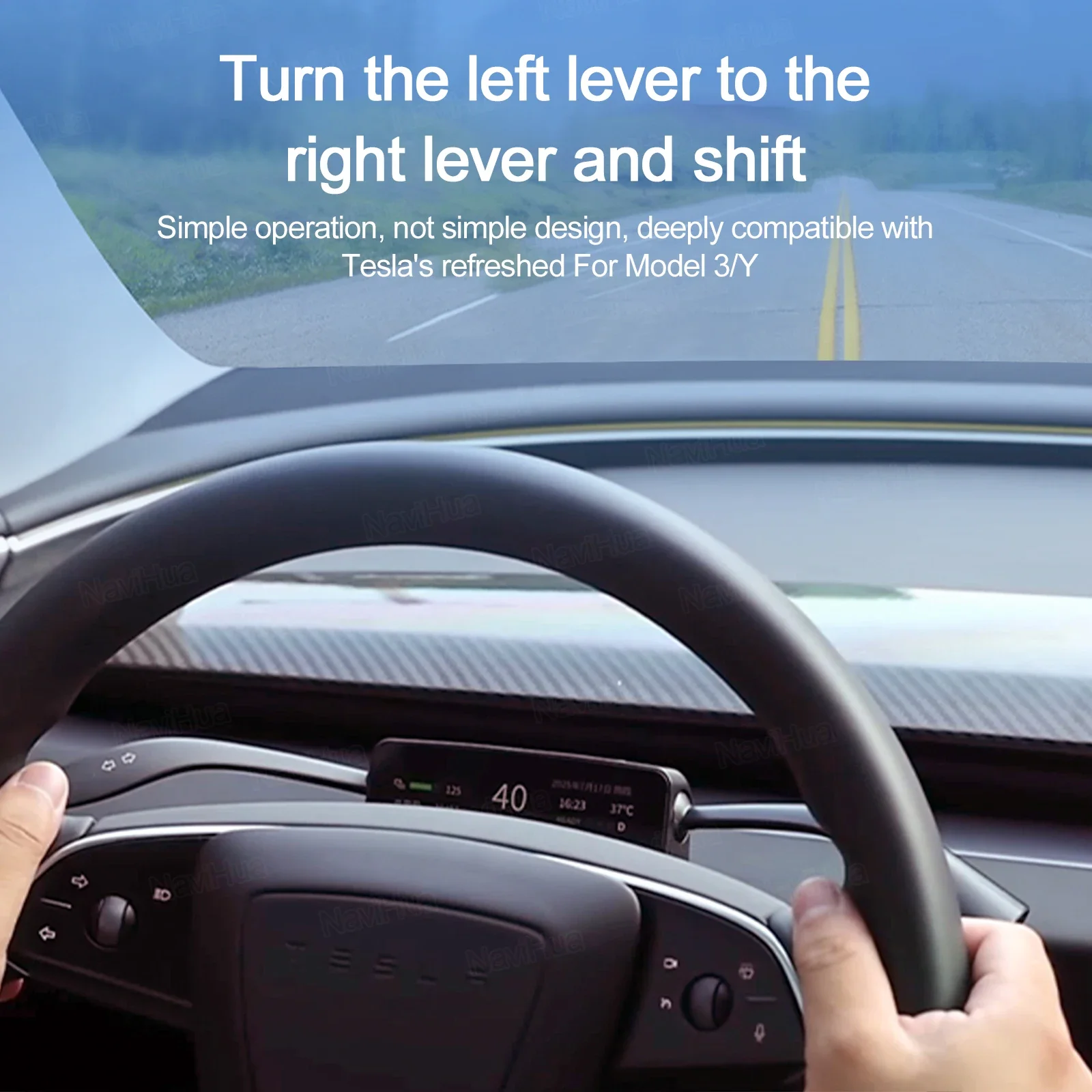 

2025 New Style Suitable for Tesla New Model 3/Y Physical Gear Shift Lever Steering Gear Tesla Instrument Panel Car Accessories