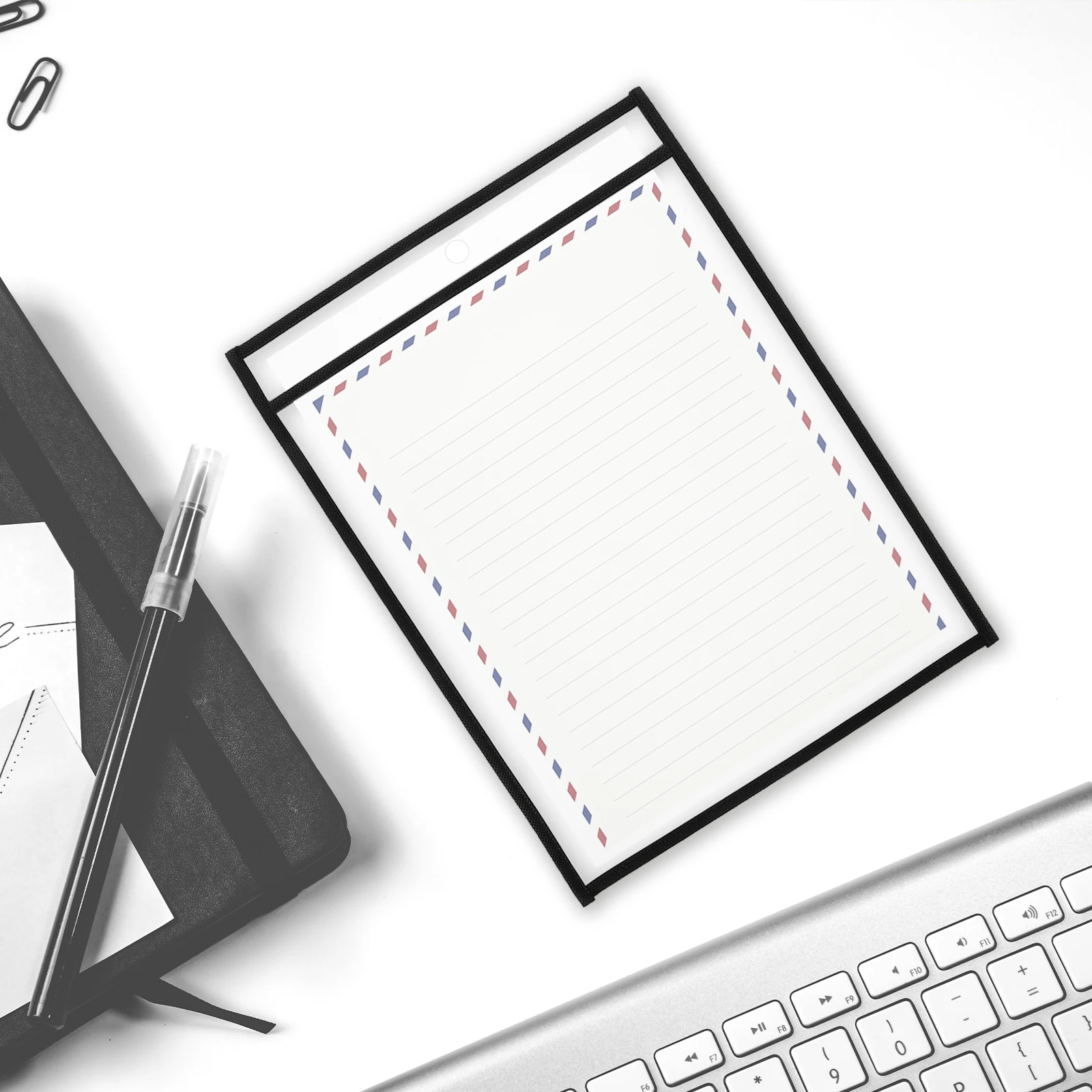

6 Pcs File Holder Documents Organizers Paper Plastic Sleeve Study Protector The Pet Folder Office Child
