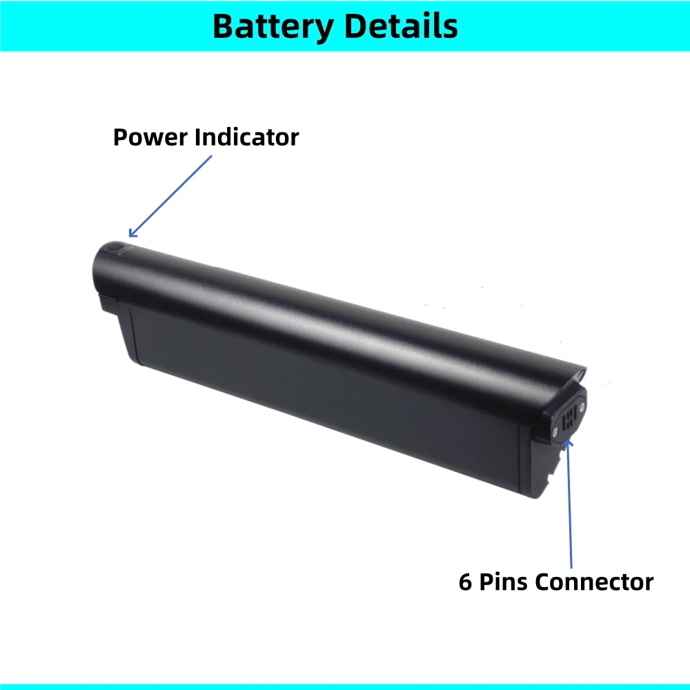 Li-ion Battery Trecking E-bike 36V 10Ah 10.4Ah 12.8Ah 13Ah 15Ah 17.5Ah 48V 10.4Ah 14Ah for LLobe Trecking E-bike Battery