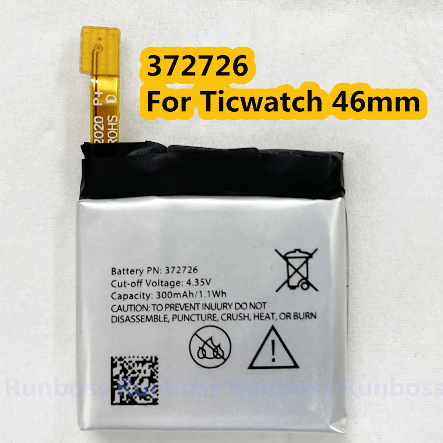 SP372728SE Original Replacement Battery For Ticwatch 2 Ticwatch2 Ticwatch Express WE11056 372726 For Ticwatch 1 300mAh