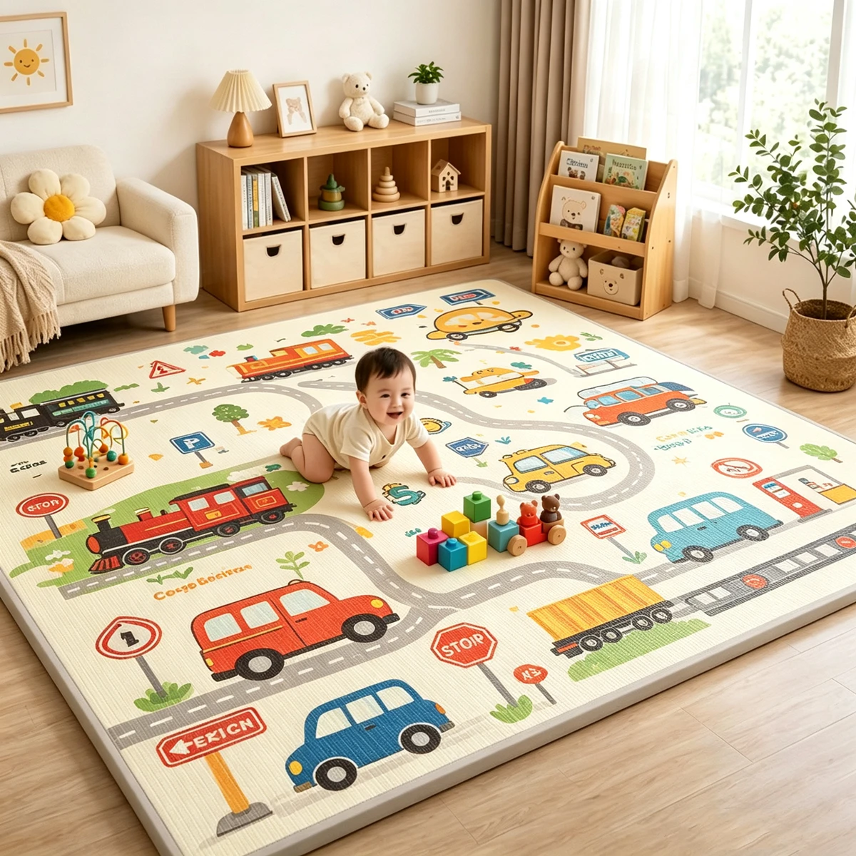 Non-slip Baby Puzzle Play Mat Portable Foldable Climbing Pad 200X180cm Baby Play Mats Foam Pad XPE Tasteless Parlor Game Blanket