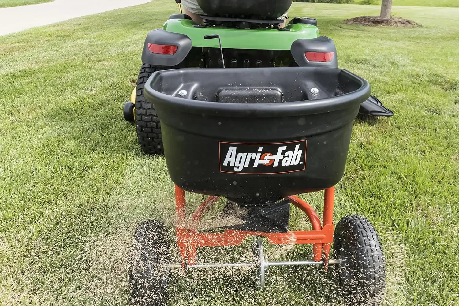 45-0527 110 lb. Tow- Behind Lawn & Garden Broadcast Spreader for Seed,Fertilizer,Salt,Ice Melt; Easy to use Flow Control from Se