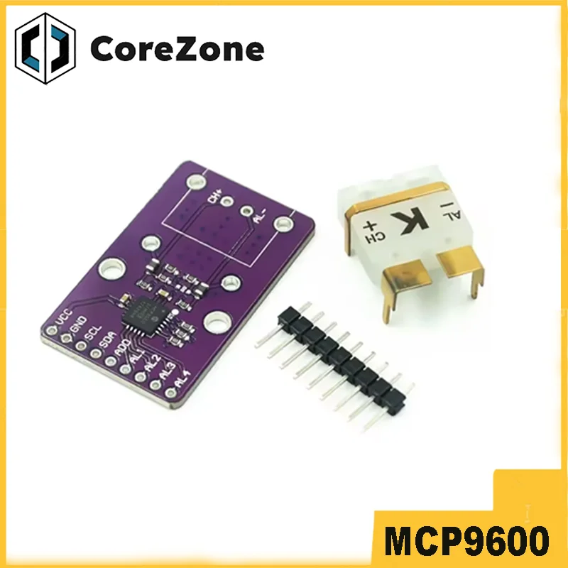 

Дифференциальный вход преобразователя термопары K-типа 96 MCP9600 поддерживает восемь типов