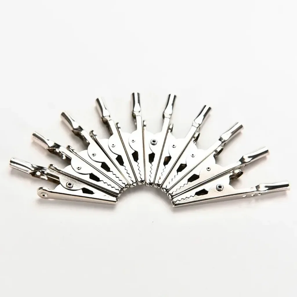 50Pcs/pack Metal Alligator Crocodile Clips for Gundam Military Model Assembly Painting Cable Lead High Quality Alligator Clips