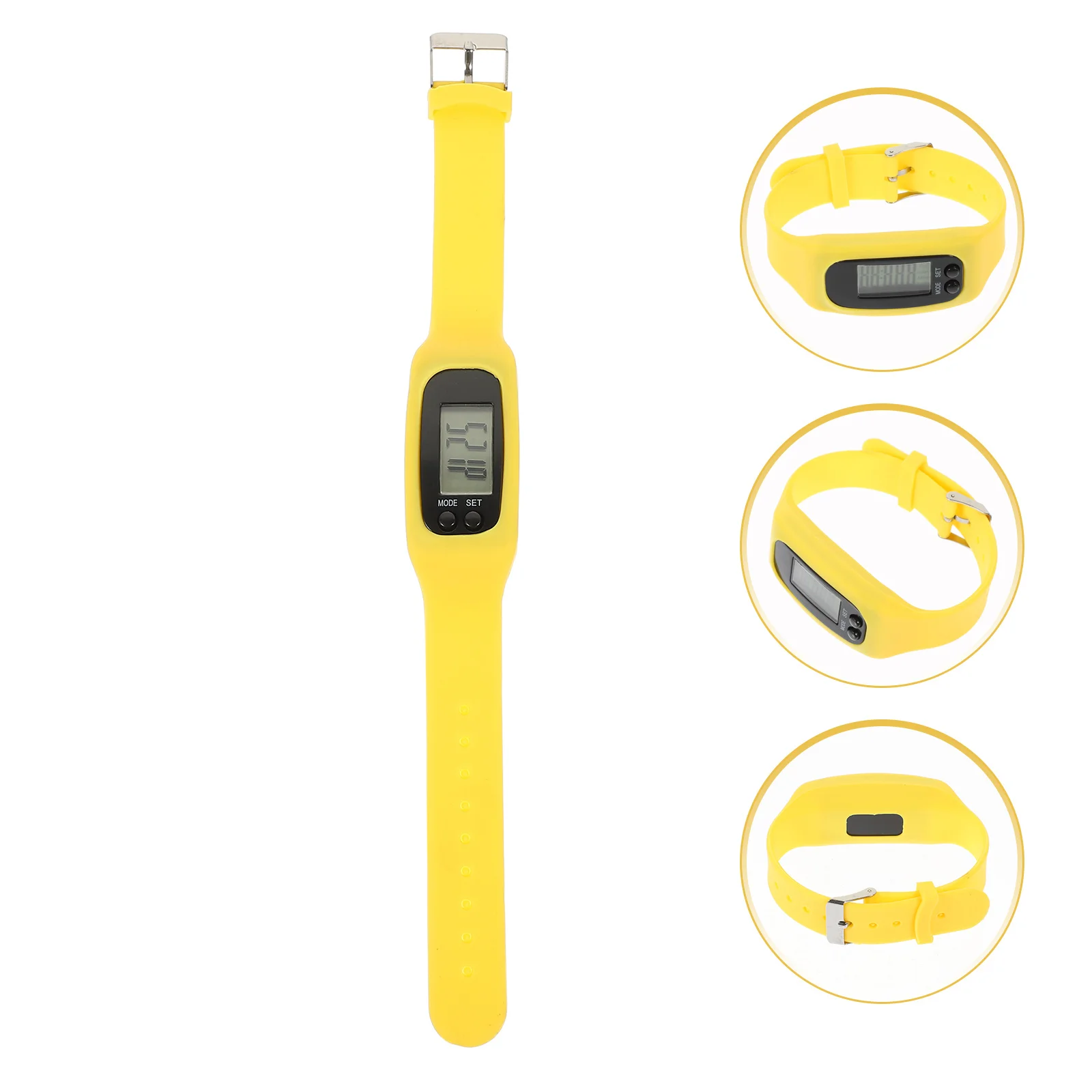 

Portable Wrist Pedometer Bracelet Silicone Step Counter Watch Easy Step Count Tool for Walking Exercise Pedometer