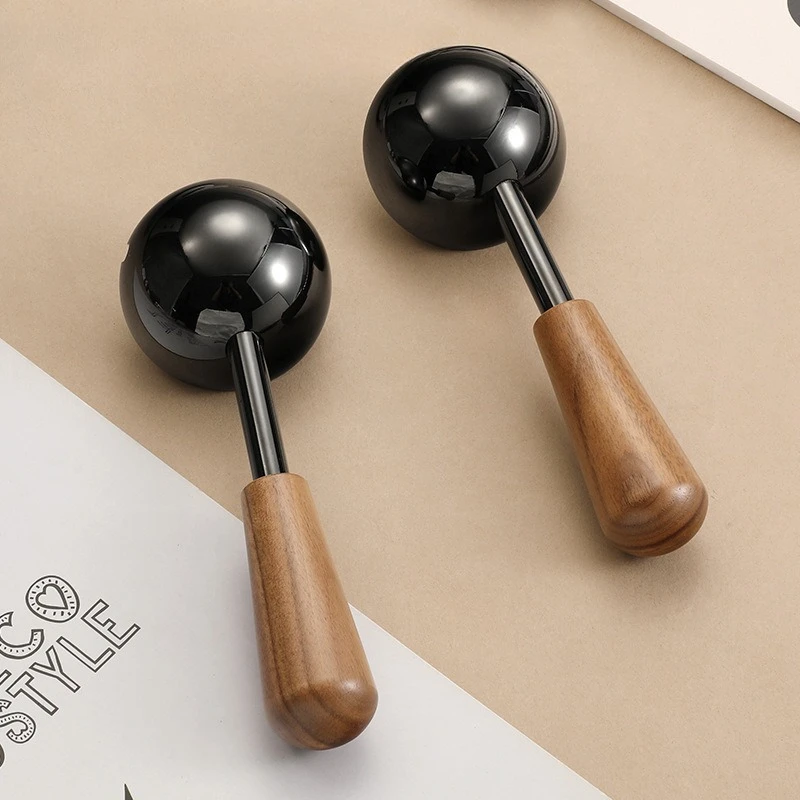 

Italian minimalist bedroom door lock indoor magnetic suction silent room door lock household split walnut door handle