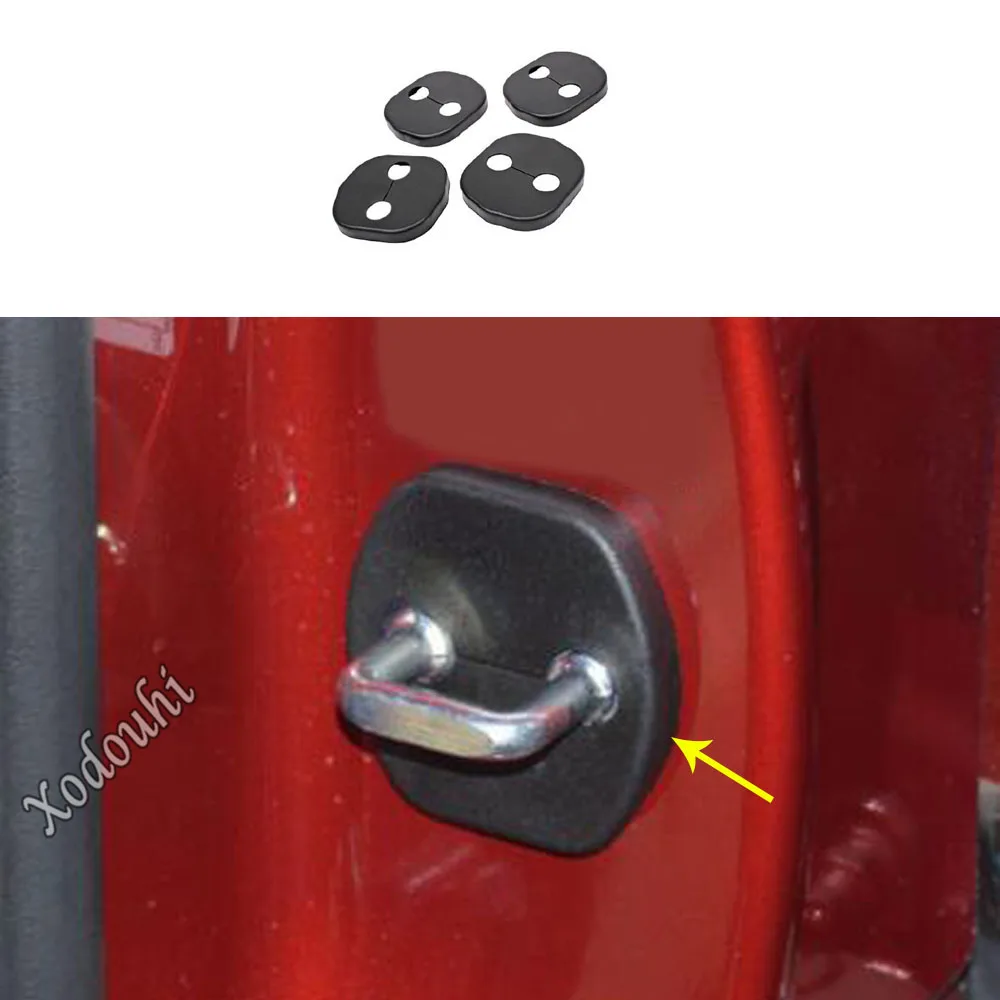For Hyundai Elantra Avante 2016 2017 2018 2019 2020 Sticker Trim Latch Anti Rust Water Proof Door Lock Keys Key Protect Buckle