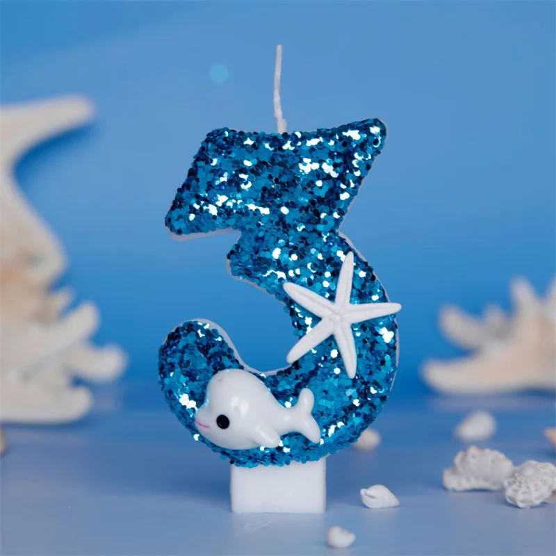 Ornamenti decorativi con numeri per candele domestiche Ricordi di compleanno Candela per ragazza Sparkles Forniture per feste Candele e portacandele