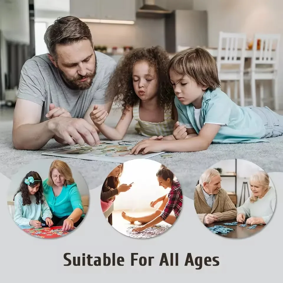 Puzzle Personalizzato con Foto, Puzzle di Alta Qualità con Immagine Personalizzata, Regalo per la Crescita del Bambino, Anniversario, Festival, Giocattoli Fatti a Mano