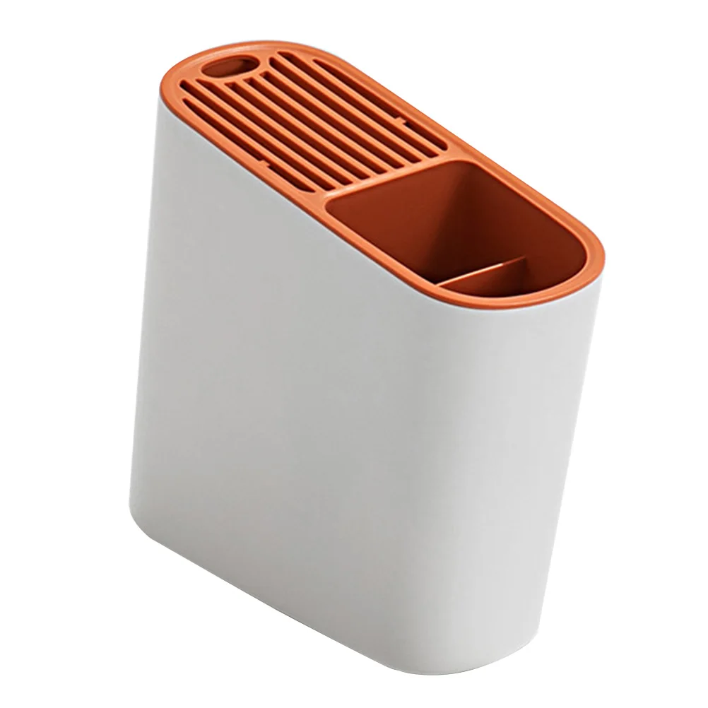 

1pc Knife Stand Cutlery Holder Kitchen Storage Organizer Lightweight Rack PP Container Multipurpose Utensils Drainage Holder