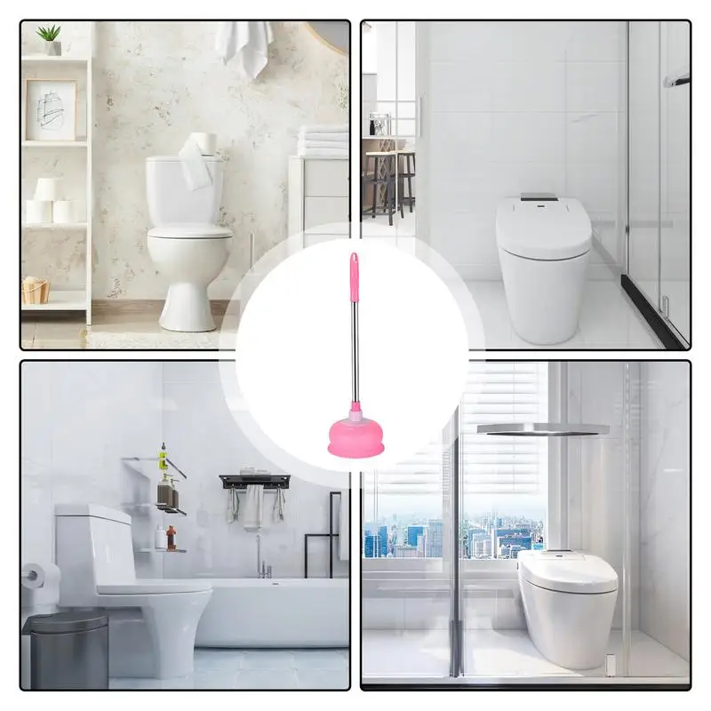 Plungers for Bathroom Bathroom Plunger with Strong Suction Drain Unclogger Tool Hangable Clogged Toilet Solutions for Kitchen