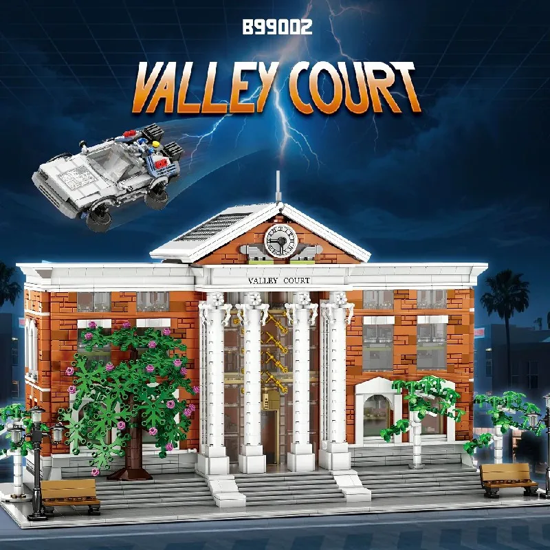 

Movie Valley Court Building Blocks, City Store Architecture House Modular Building Blocks Model Kit, Gift Adults Kids 4269 PCS