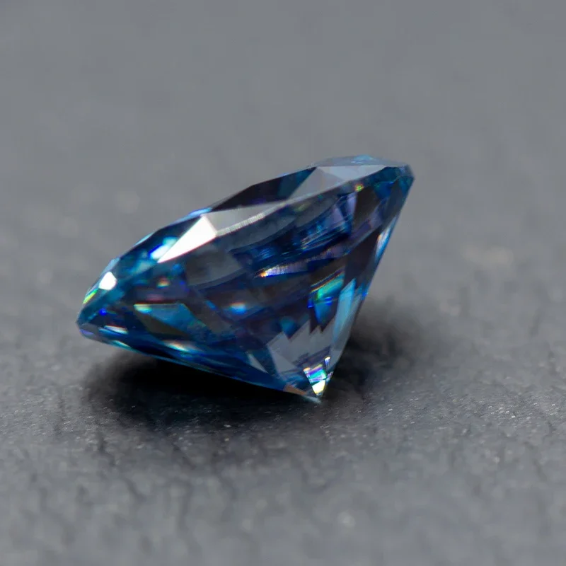 

Hot Sale Moissanite Stone Oval Cut Sapphire Blue Color VVS1 DIY Charms Jewelry Making Main Materials with Certificate