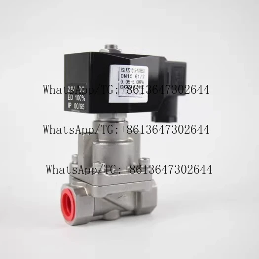 ZSLA series 50kg stainless steel material normally closed high pressure solenoid valve two-way solenoid valve piston structure