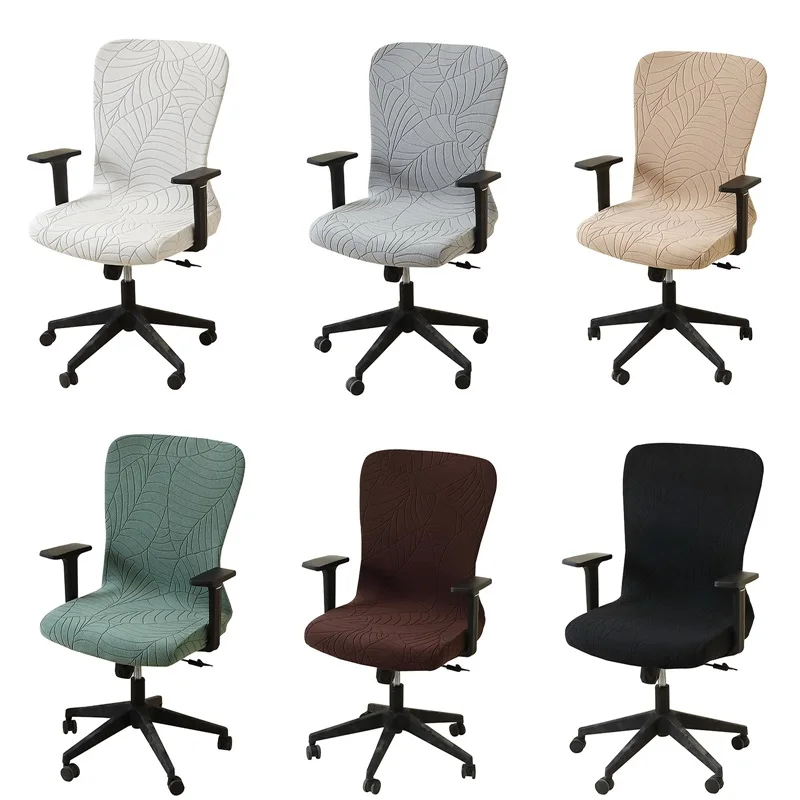 1PC Jacquard Büro Sessel Abdeckung Anti-schmutzig Stretch Computer Stuhl Abdeckungen Hause Lift Rotierenden Stuhl Fall Funda Silla escritorio