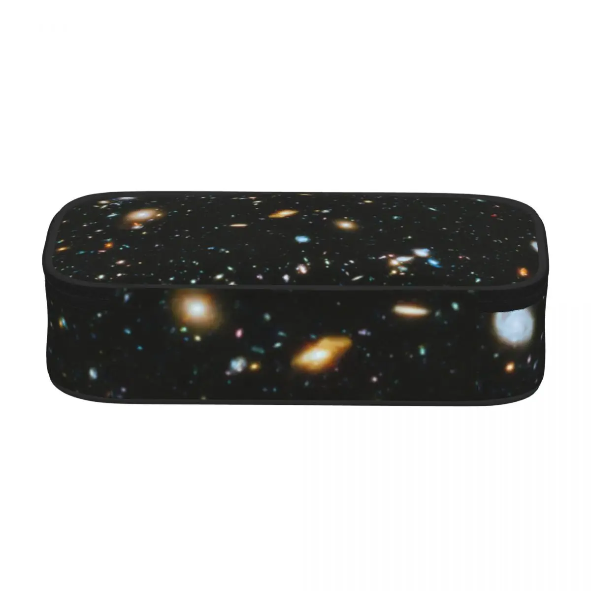 Galaxy Star Pencil Case Artistic Stars Space Black Print Cute Zipper Pencil Box For Child School Pen Pouch