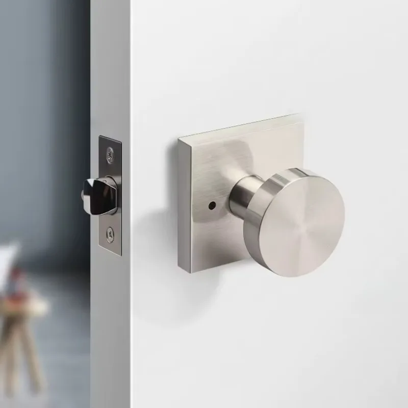 American Design Three Bolt Lock Spherical Door Handle Lock Privacy&Passage Door Knob With Lock Cylinder for Bathroom