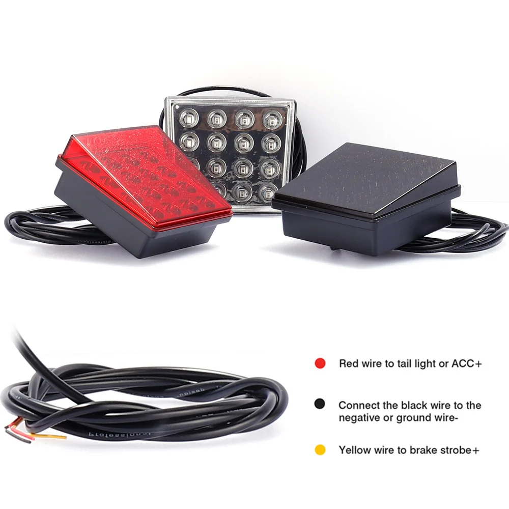 Rear Tail Lights Flash Strobe F1 Style Led Brake Pilot Lights for Car Motorcycle Auto Warning Reverse Stop Safety Bumper Lamps