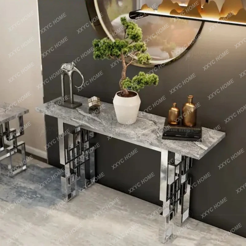 

LXLight luxury marble Xuanguantai stainless steel modern simple small apartment foyer aisle