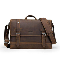 Men's genuine leather shoulder bag, genuine leather men's bag, vintage men's shoulder bag, briefcase for laptop, handbag