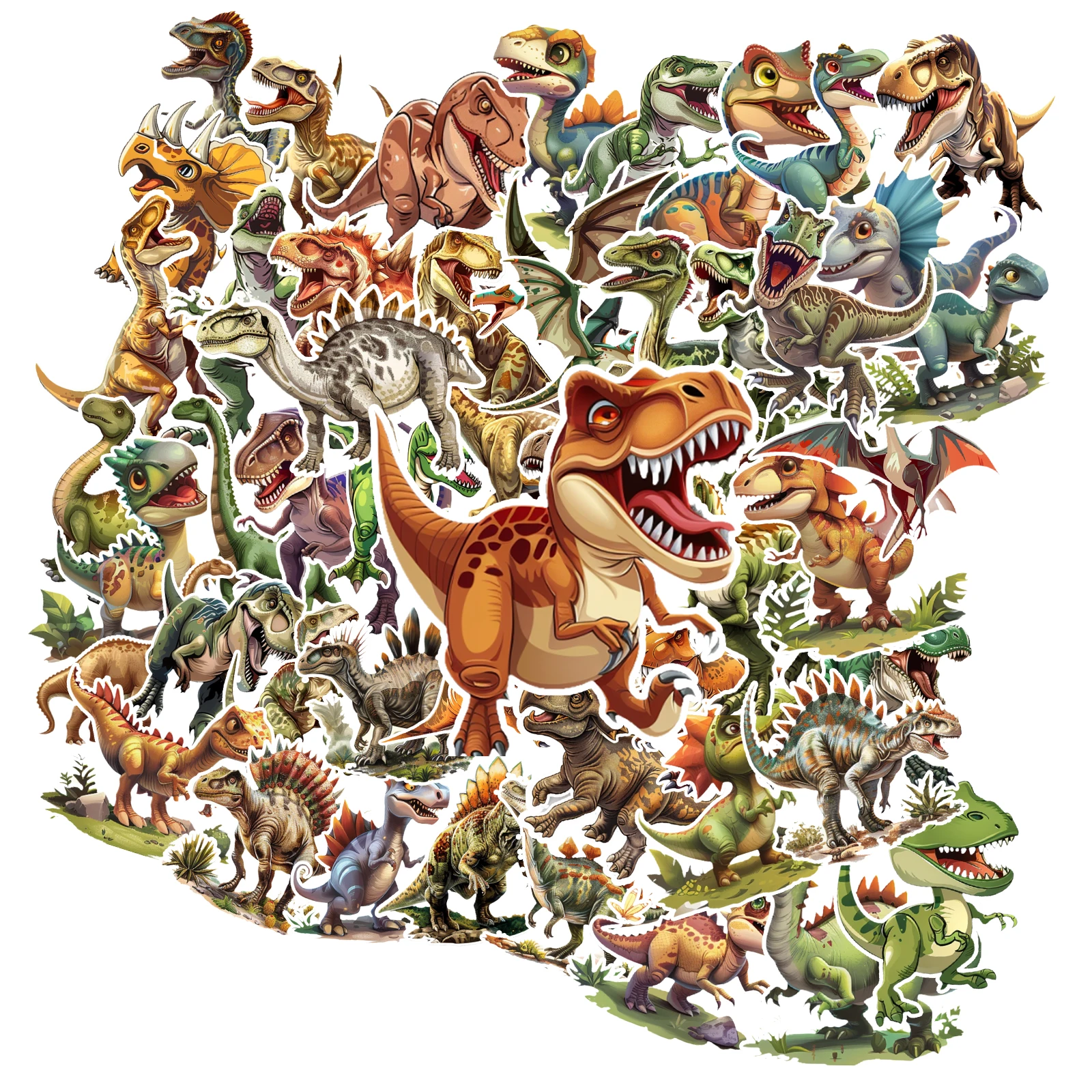 3D Cartoon Dinosaur Winnie Scrapbooking Bubble PVC DIY Sticker Toys Party sticker Girls Boys Kids Gift new arrivals