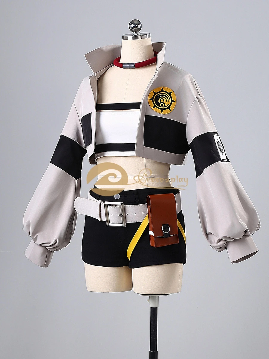 Costume da Donna Riyo Cosplay Anime Gachiakuta Uniforme da Mietitore Riyo per Halloween e Feste di Natale