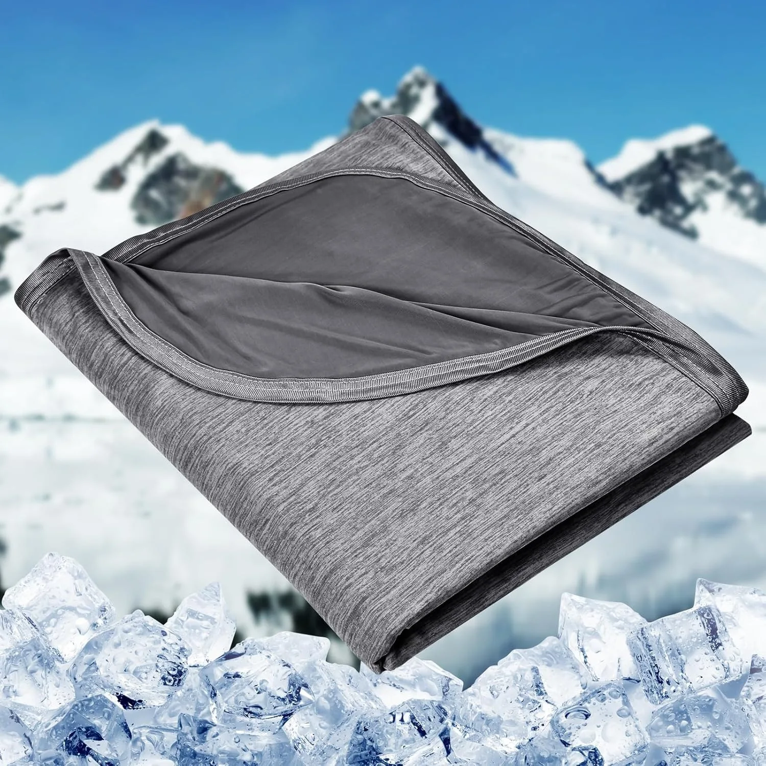 

Hot Pillow Cooling Blanket - Summer Blanket Thin, Lightweight and Transparent (Black, 60 x 80 inches)