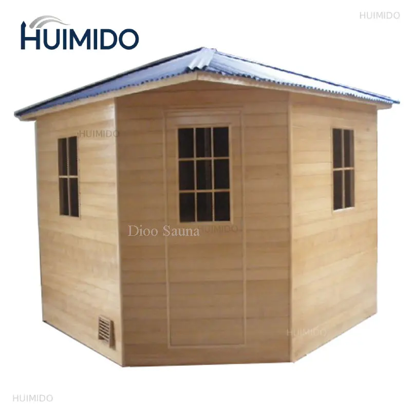 Portable Cheap Sauna Outdoor Factory Modern Solid Wood Outdoor 8ft Panoramic Sauna Red Cedar Barrel Shenzhen 15A, China