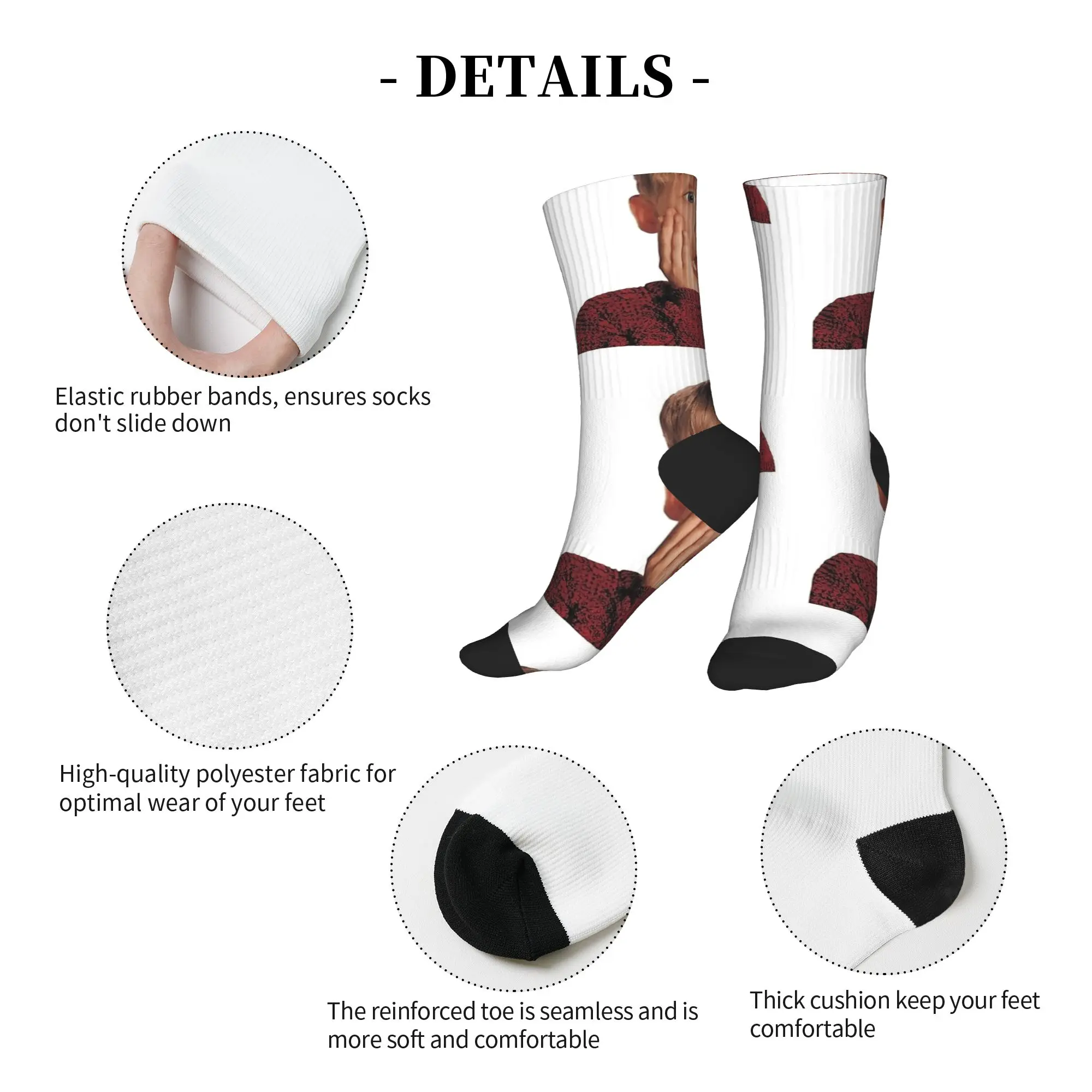 Home Alone Funny Movie Socks  Kawaii Stockings Spring Non-Slip Men's Socks Breathable Custom Outdoor Socks