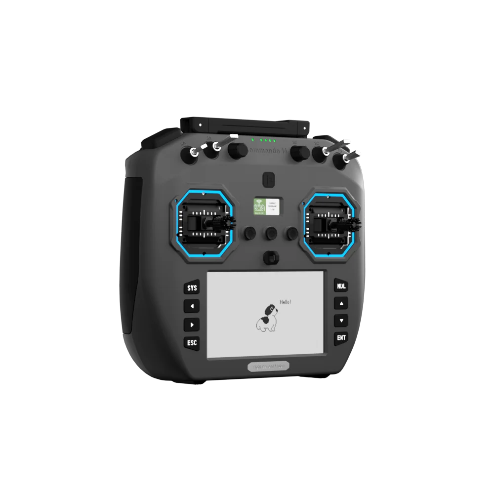 iFlight Commando 14 GemX Radio Transmitter Dualband 2.4GHz + 900MHz FPV Remote Control with foldable dual-band antenna for FPV