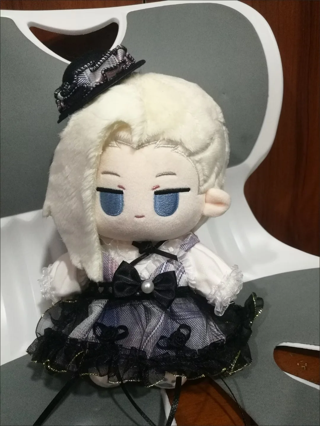 Stuffed 20cm Anime Game Xiaohei Senior Sister Luye Attribute 20cm Cotton Doll, 2D Fandom Plush Figure for Anime Fans