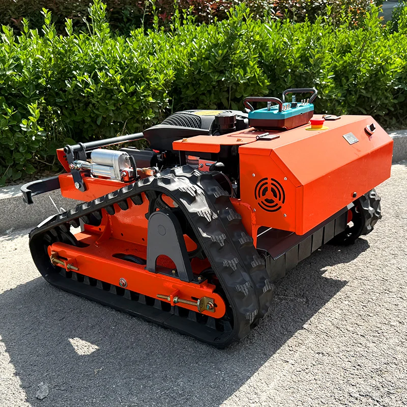 Mesin Pemotong Rumput Remote Control Otomatis yang Disesuaikan Mesin Pemotong Rumput Remote Control 800mm 4wd