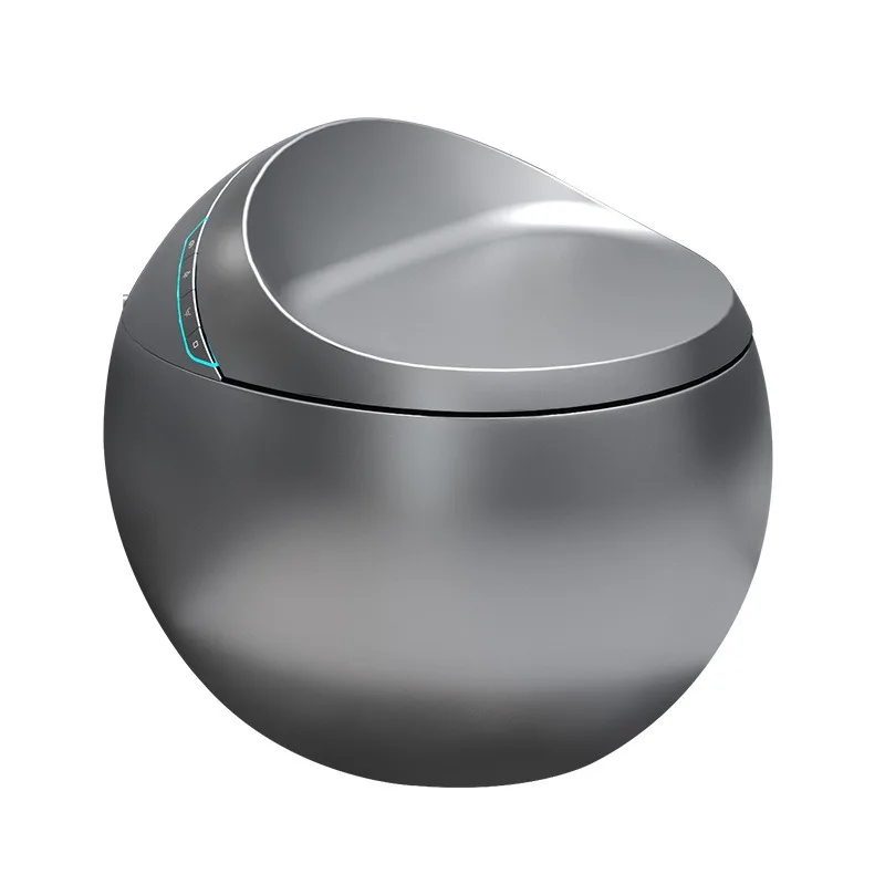 

Gun gray egg type smart toilet creative automatic no water pressure limit round personality splash-proof seat