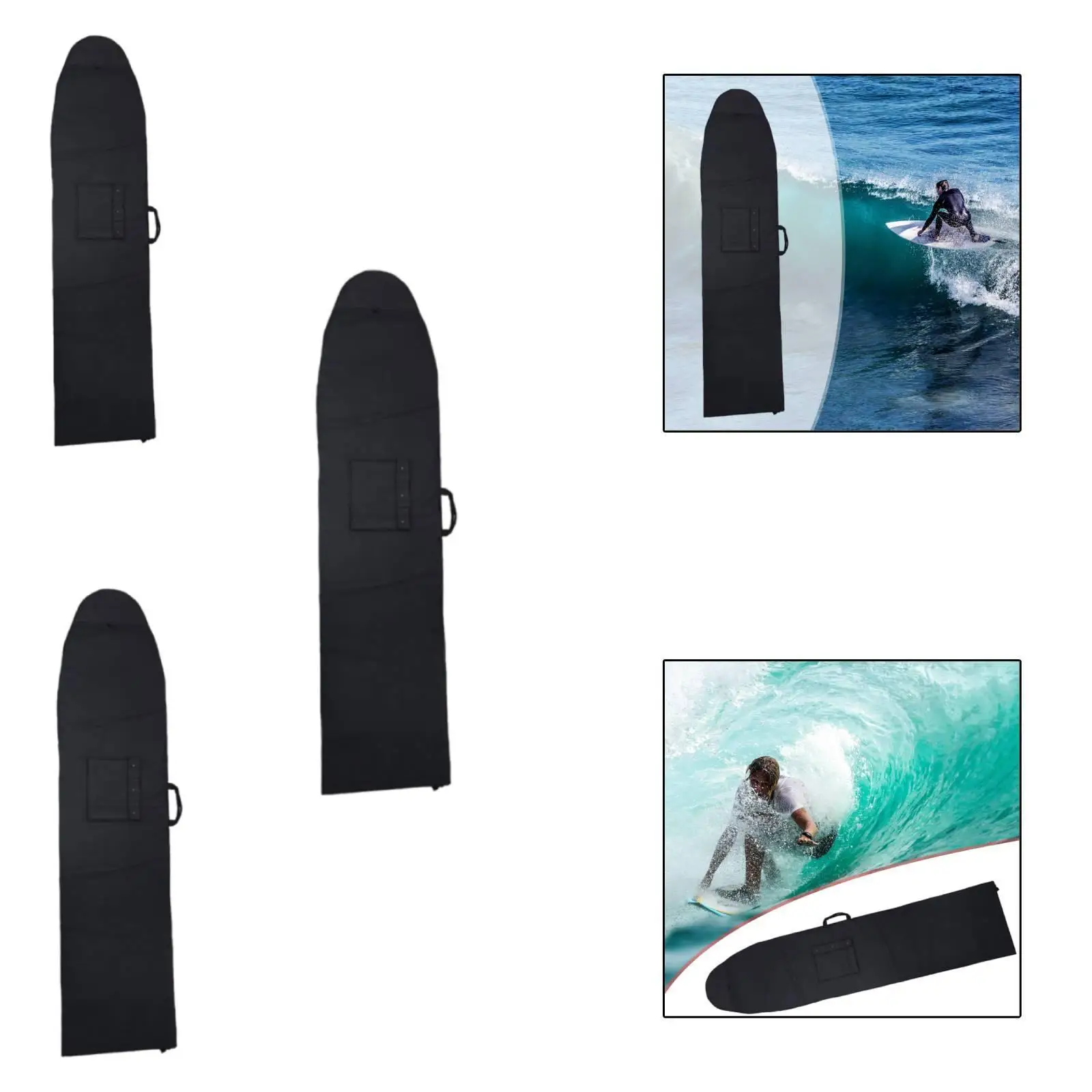 

Handheld Surfboard Bag Protective Board Bag Sun Protection Lightweight Pouch Portable with Handle Protect Your Board Canvas