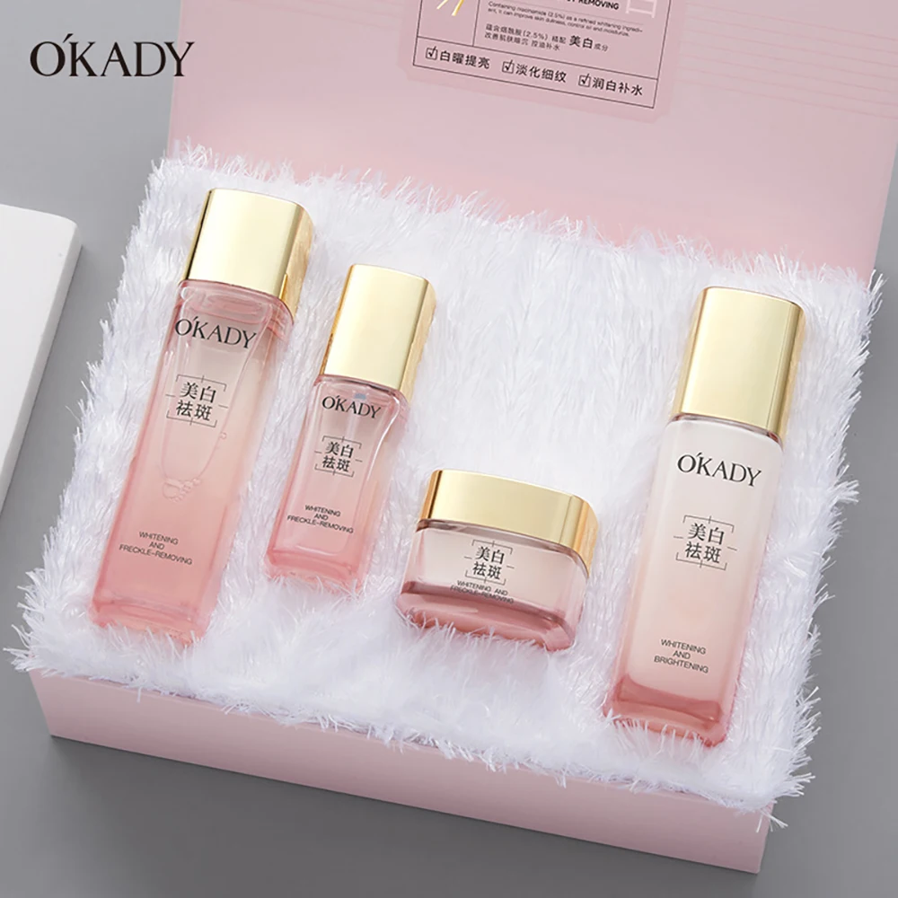 Niacinamide Brightening Beauty Box Improve Dull Skincare Sets Facial Toner Moisturizing Essence Oil Control Lotion Face Cream