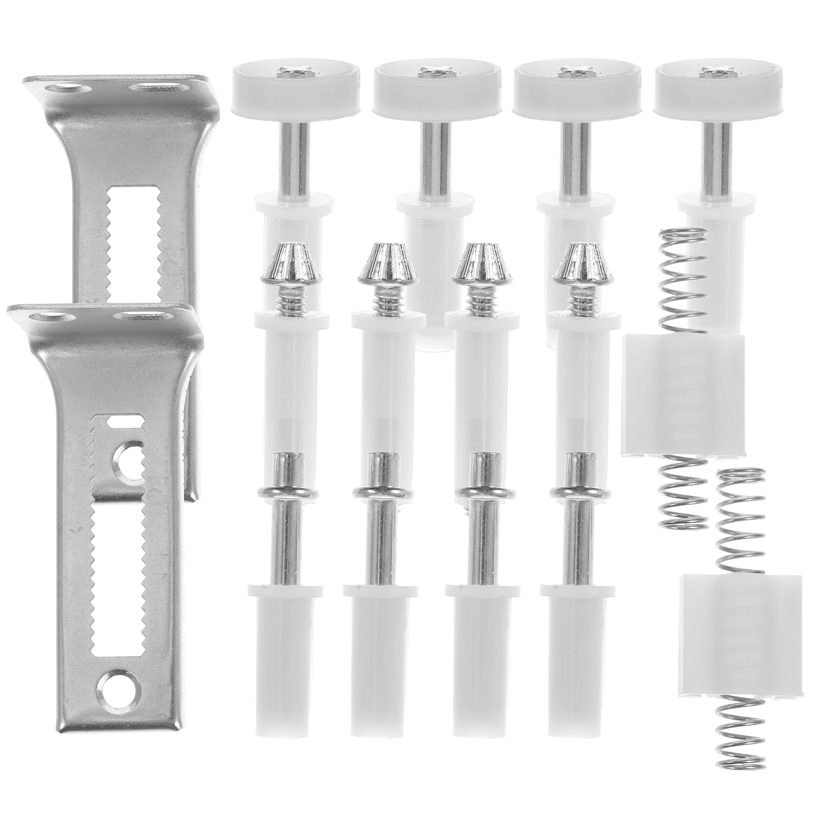 

1 set Bifold Hardware Kit Stainless Steel Top Pivots Bottom Pivots Guide Wheel Closet Door Roller Bi Fold Door Hardware Kits