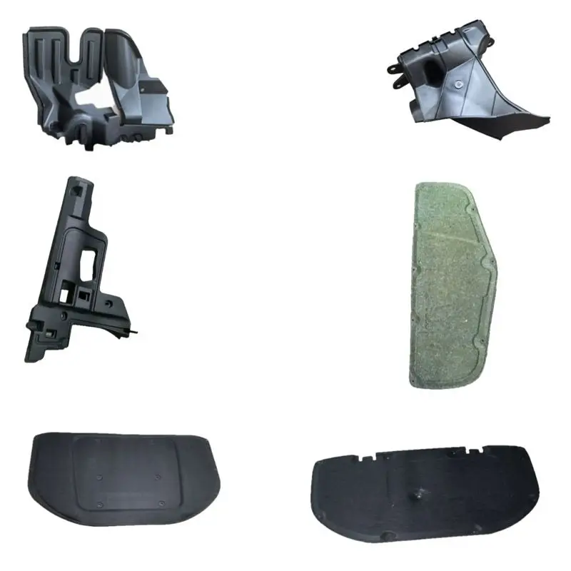 Left side baffle of radiator Instrument panel No.1 bottom cover sub assembly  Transmission oil cooler air duct Engine hood gaske