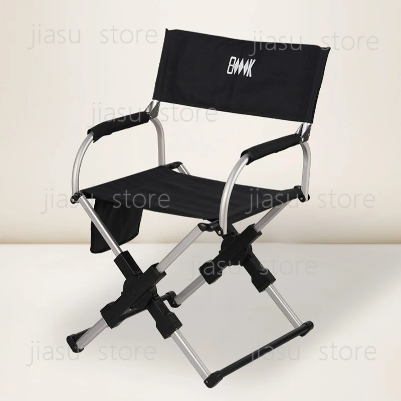 

Portable Folding Outdoor Chair, Metal Frame Beach Seat & Minimalist Armchair Furniture
