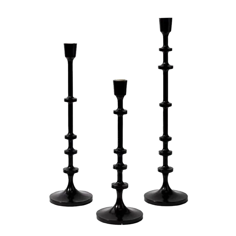 European wrought iron candle holder wedding photo table atmosphere decorative props candle light dinner ornament scented