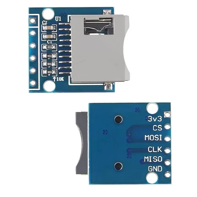 AD33 HOT 20Pcs Micro-SD Mini Storage Expansion Board Mini Micro-SD TF Card Memory Shield Module With Pins For Arduino
