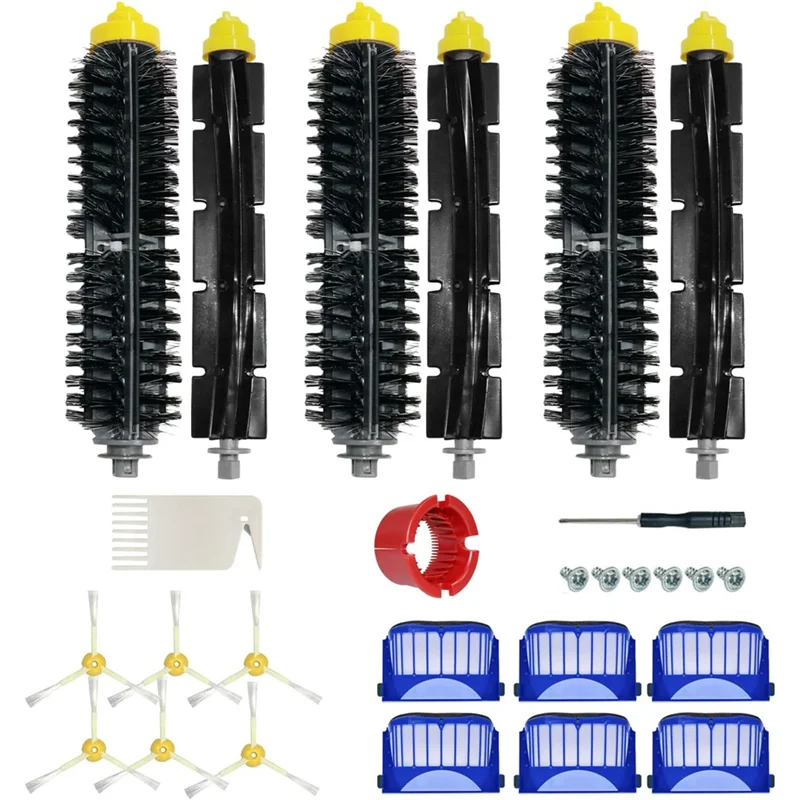 مجموعة ملحقات A74G لسلسلة Irobot Roomba 600، 614، 675، 692، 694 و500 Series 595 585 564 مجموعة مرشحات الفرشاة