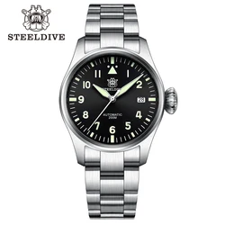 STEELDIVE Brand SD1928 Hot Sale 39MM Case Onion Crown 20Bar Waterproof NH35 Movement Sapphire Luminous Mens Dive Wristwatch