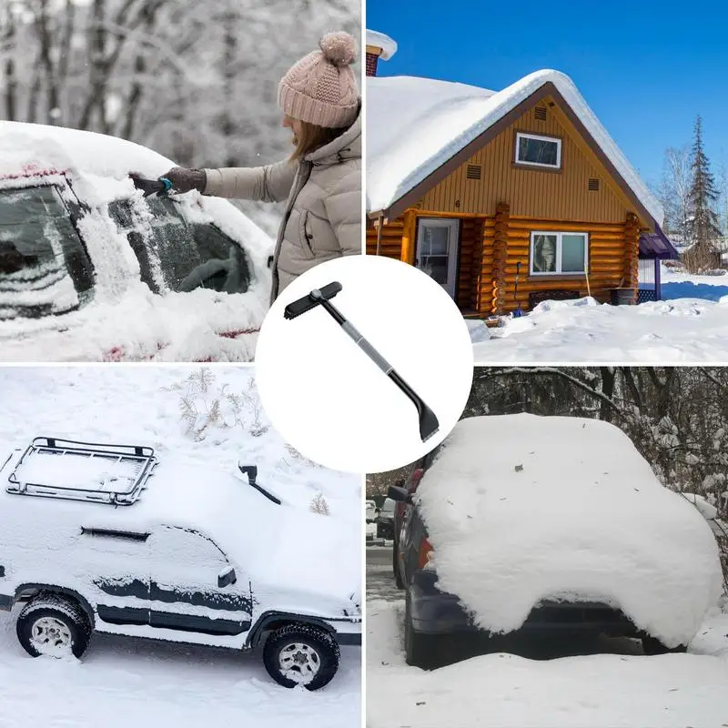 Eiskra tzer Schnee bürste Auto Schnees chrott Auto Windschutz scheibe Fenster Schnee reinigung Kratz werkzeug für Auto Windschutz scheibe Türen Weihnachten